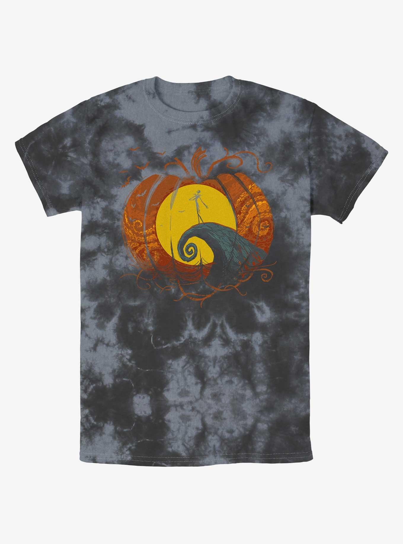 Disney The Nightmare Before Christmas Pumpkin King Lament Tie-Dye T-Shirt, BLKCHAR, hi-res