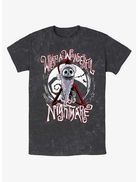 Disney The Nightmare Before Christmas Santa Jack Wonderful Nightmare Mineral Wash T-Shirt, , hi-res
