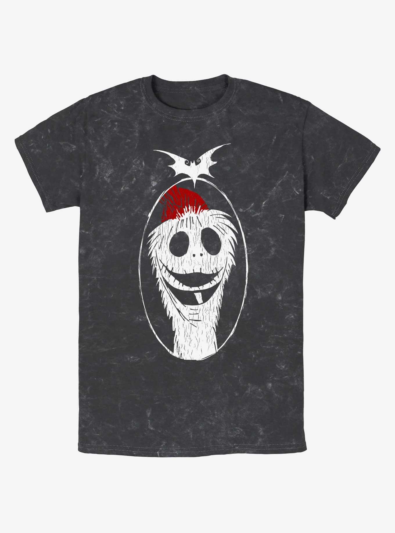 Disney The Nightmare Before Christmas Santa Jack Mineral Wash T-Shirt, , hi-res