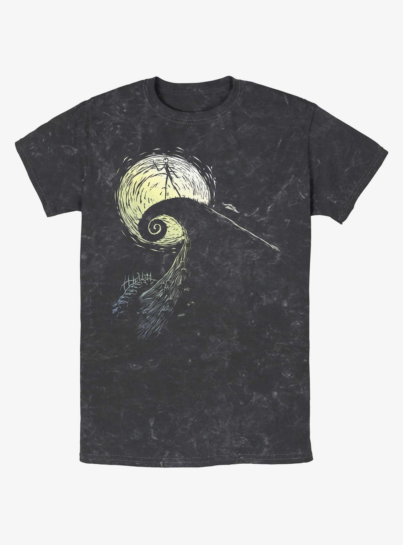 Disney The Nightmare Before Christmas Jack On Spiral Hill Mineral Wash T-Shirt