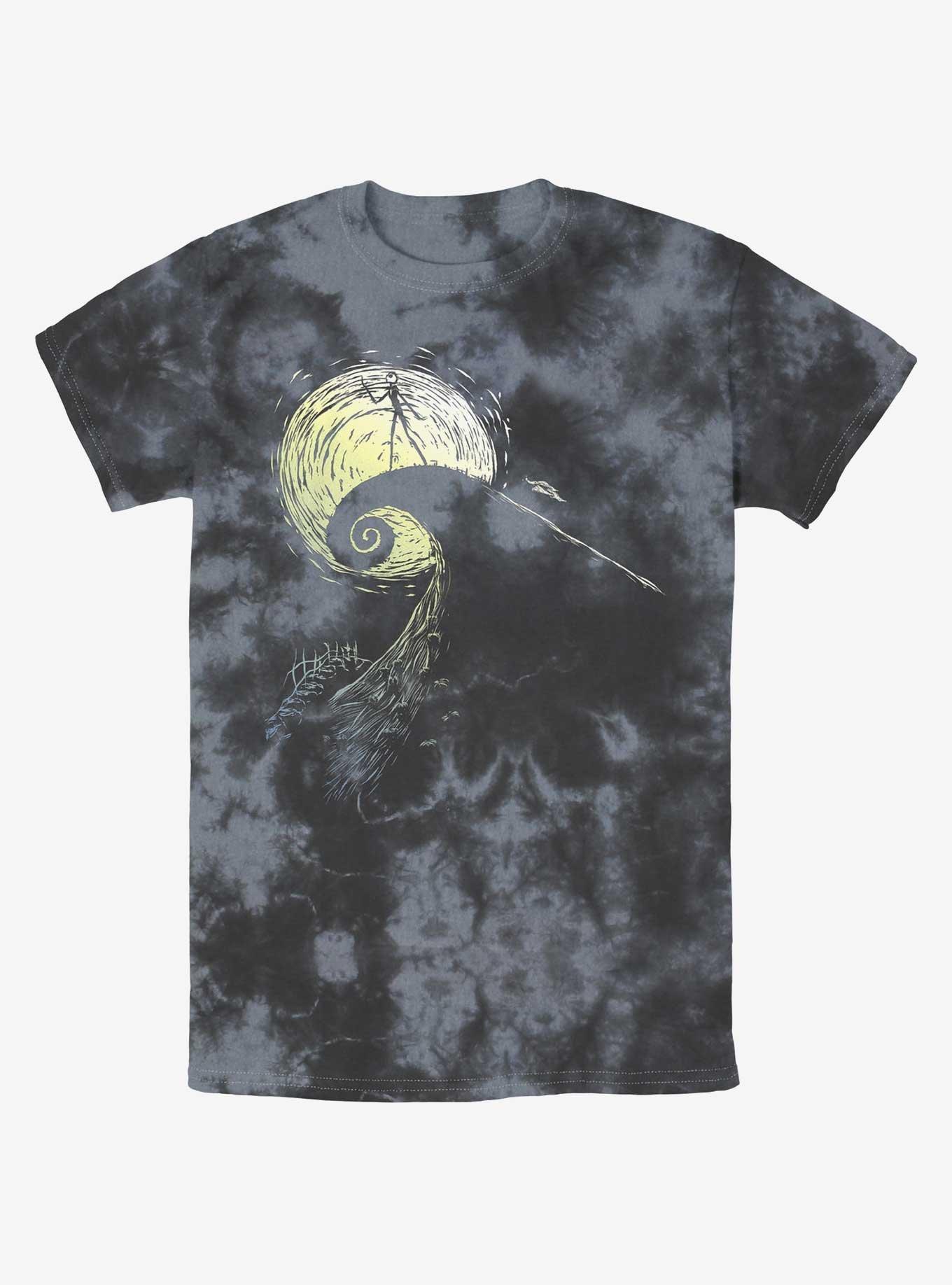 Disney The Nightmare Before Christmas Jack On Spiral Hill Tie-Dye T-Shirt, , hi-res