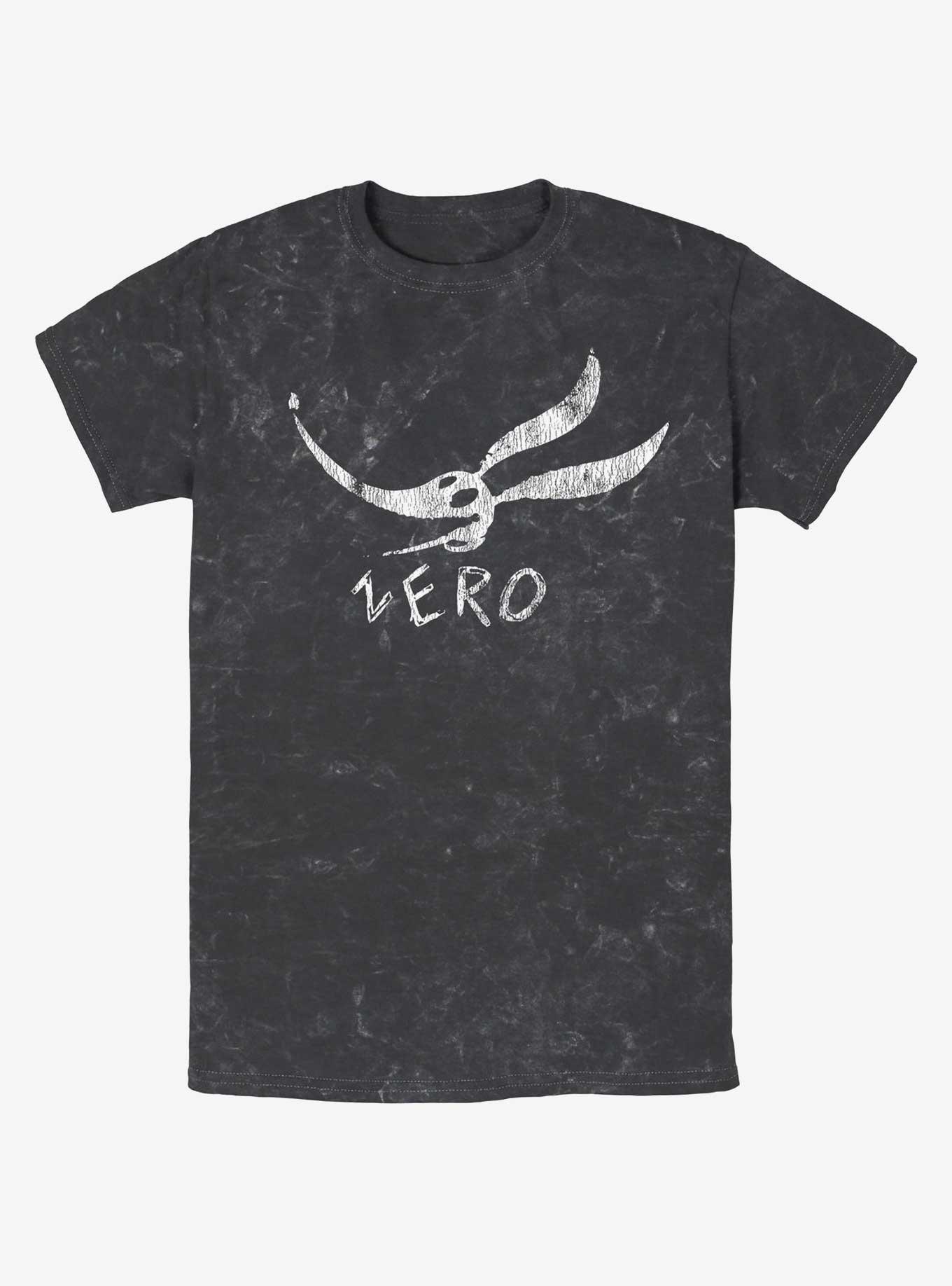 The Nightmare Before Christmas Zero Face Mineral Wash T-Shirt, , hi-res