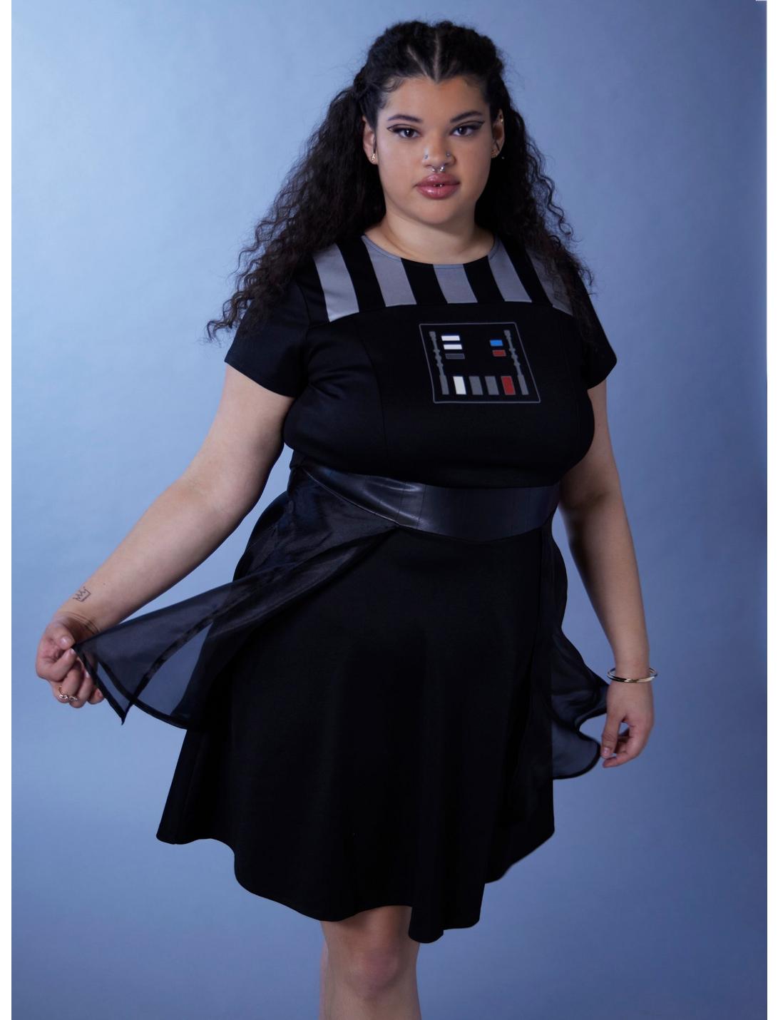 Her Universe Star Wars Darth Vader Retro Dress Plus Size, MULTI, hi-res