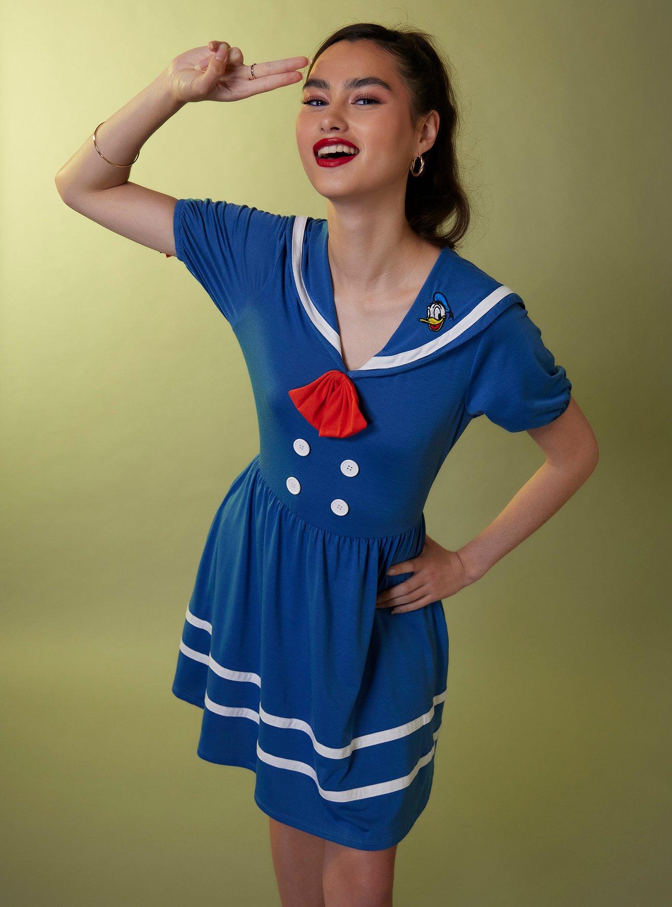 Her Universe Disney Donald Duck Sailor Dress, MULTI, hi-res