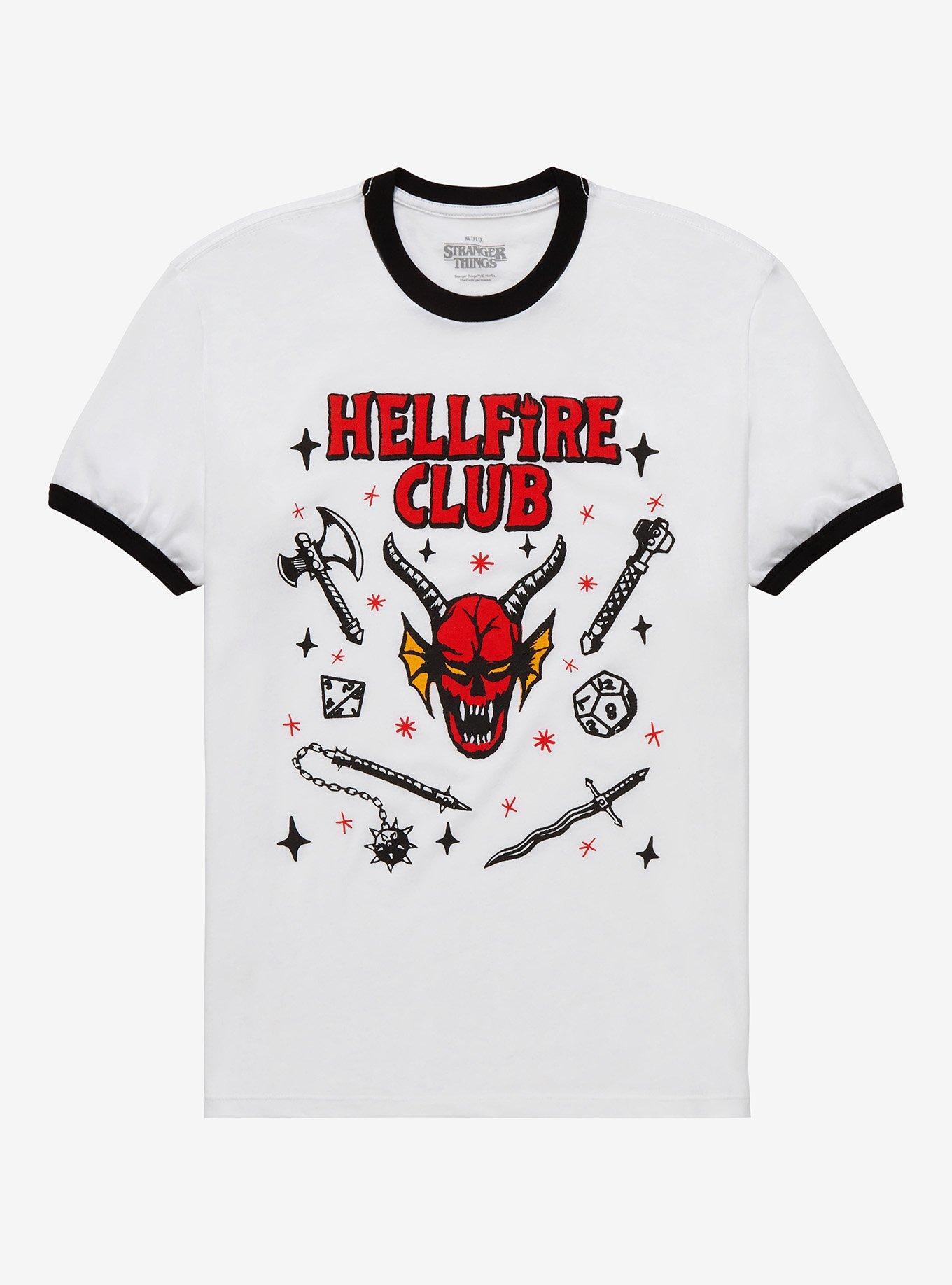 You can get the Stranger Things Hellfire Club t-shirt for yourself, and  it's awesome