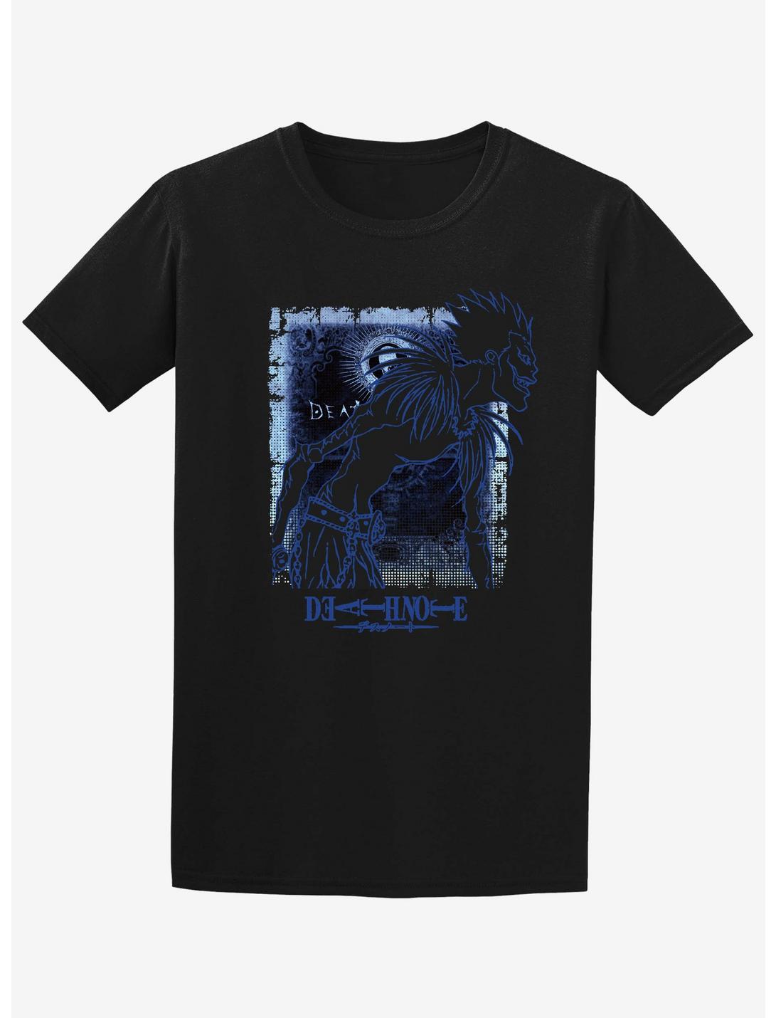 Death Note Ryuk Blue Outline Boyfriend Fit Girls T-Shirt, MULTI, hi-res