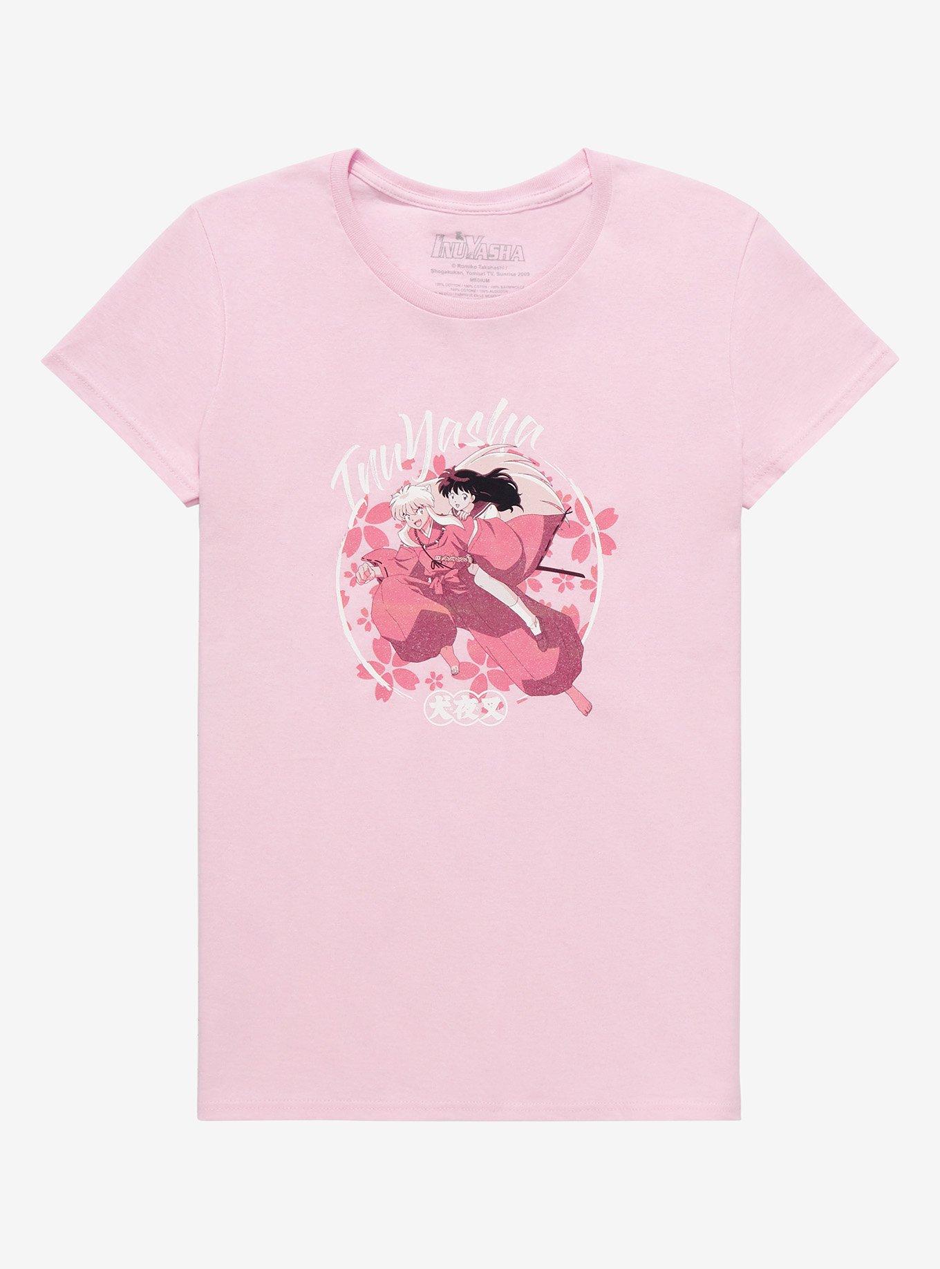 InuYasha Sakura Boyfriend Fit Girls T-Shirt, MULTI, hi-res