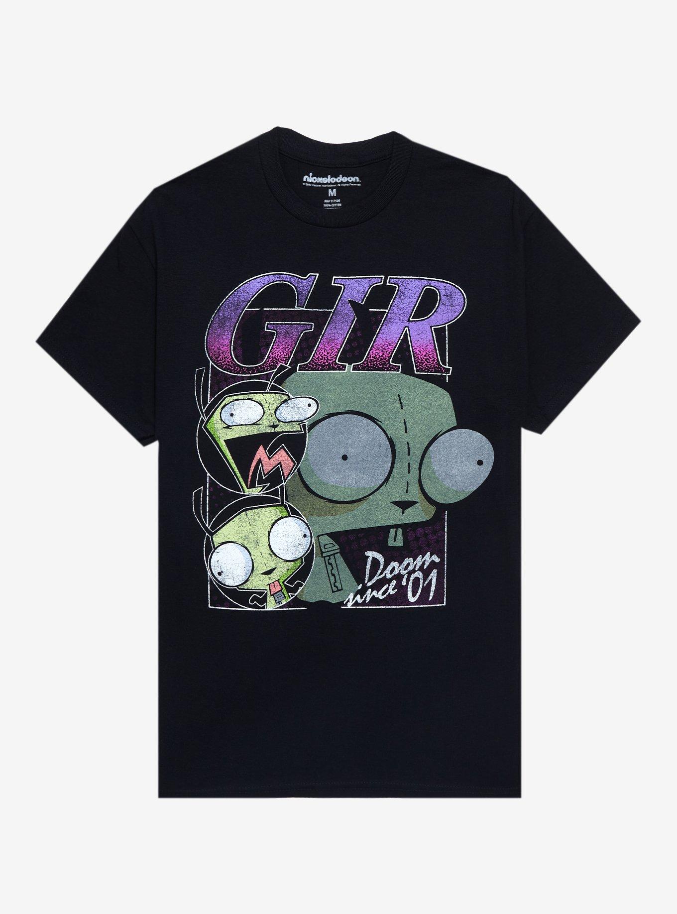 Invader Zim GIR Collage T-Shirt, BLACK, hi-res