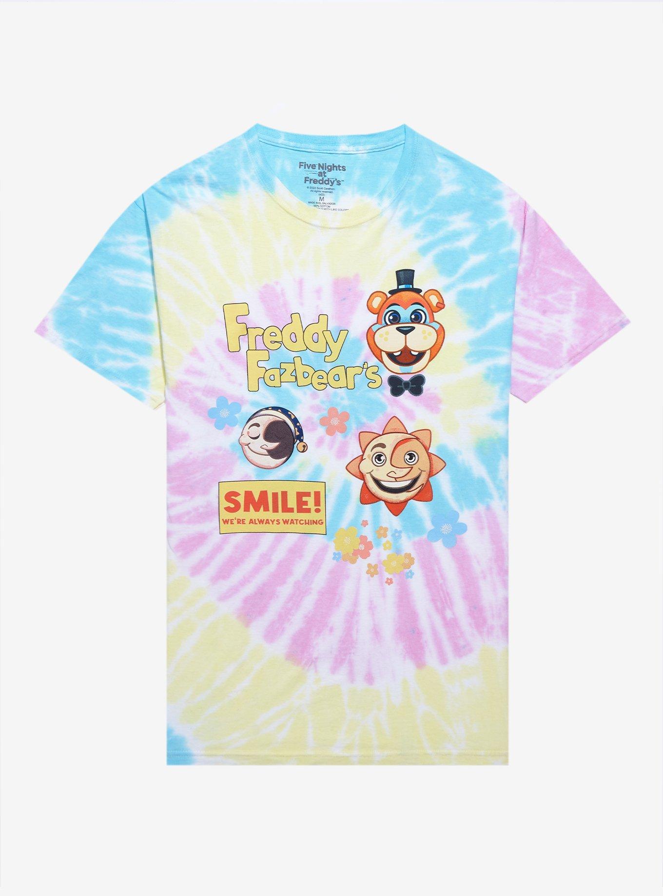 Five Nights At Freddy's: Security Breach Always Watching Tie-Dye T-Shirt, MULTI, hi-res