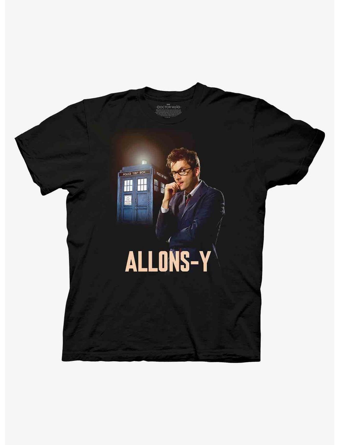 Doctor Who Tenth Doctor Allons-Y T-Shirt, BLACK, hi-res