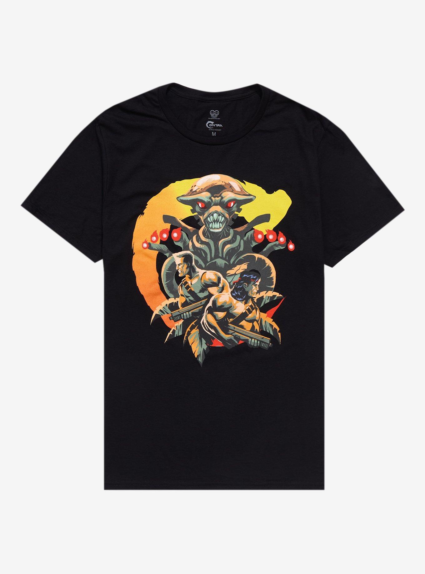 Contra Red Falcon T-Shirt, BLACK, hi-res