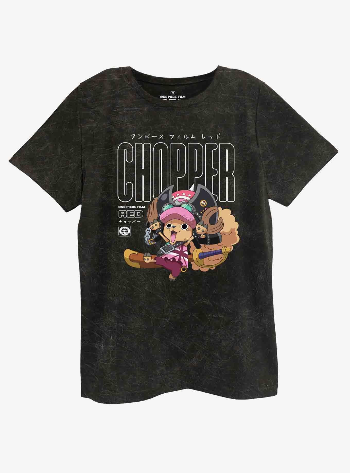 One Piece Film: Red Chopper Mineral Wash Boyfriend Fit Girls T-Shirt, MULTI, hi-res