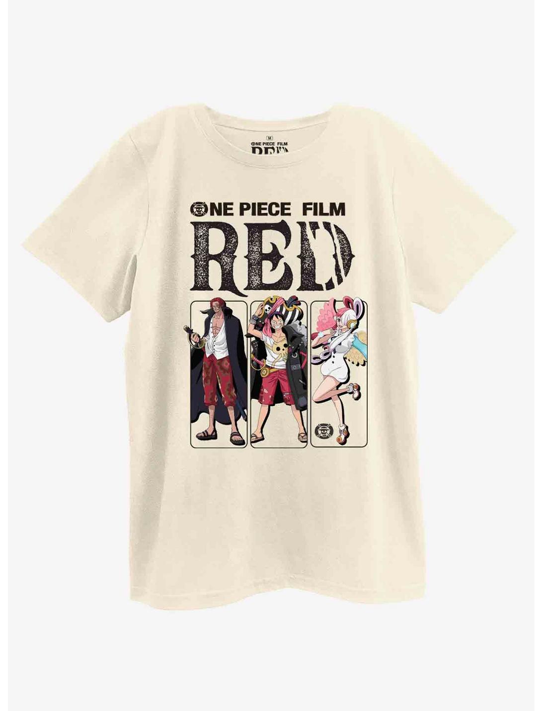 One Piece Film: Red Trio Boyfriend Fit Girls T-Shirt, MULTI, hi-res