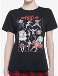 One Piece Film: Red Grid Boyfriend Fit Girls T-Shirt, MULTI, hi-res