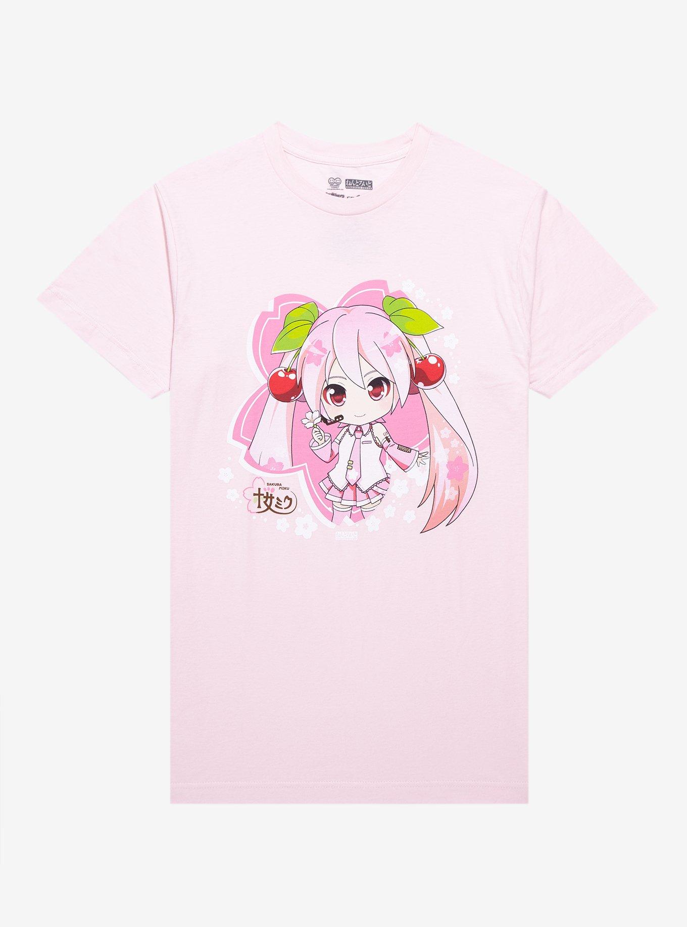 Hatsune Miku Nendoroid Sakura T-Shirt, PINK, hi-res