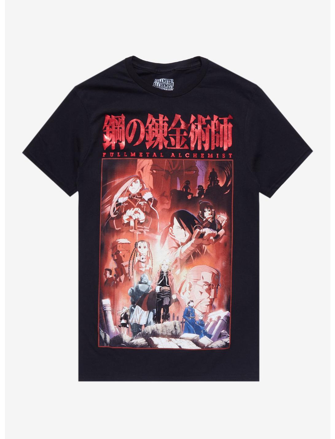 Fullmetal Alchemist Brotherhood Poster T-Shirt, BLACK, hi-res