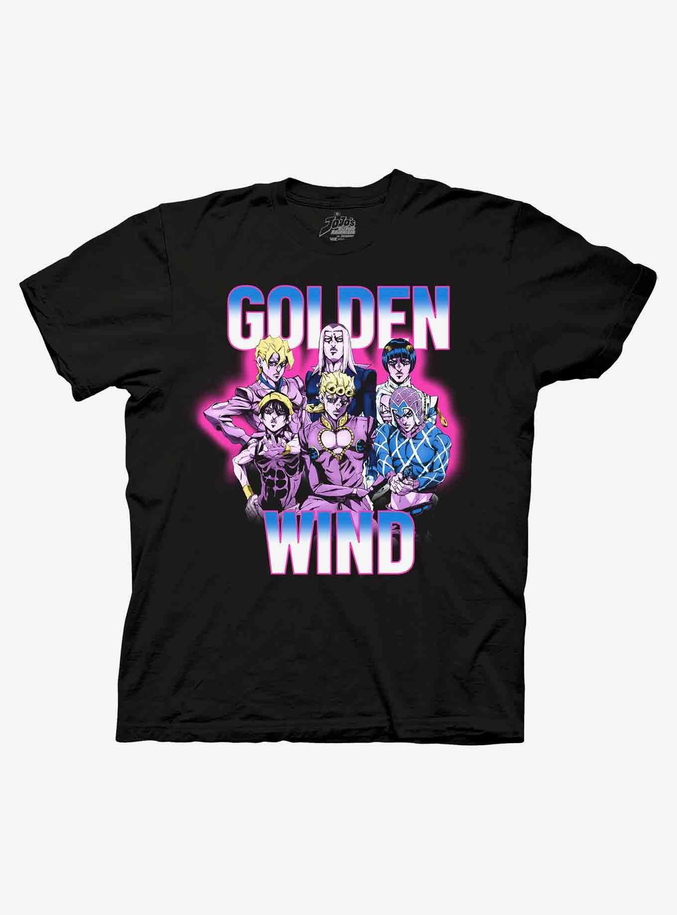 JoJo's Bizarre Adventure: Golden Wind Group T-Shirt, BLACK, hi-res