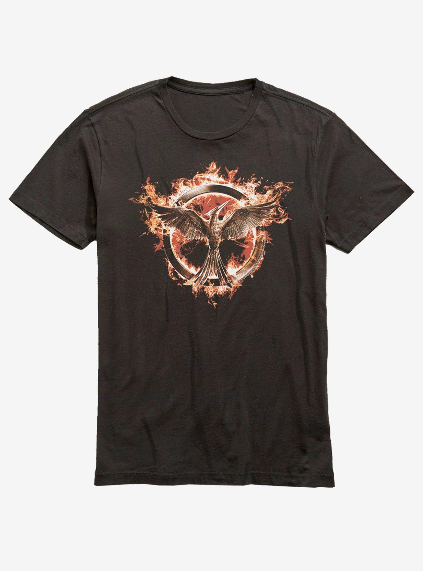 The Hunger Games: Mockingjay Logo Boyfriend Fit Girls T-Shirt, MULTI, hi-res