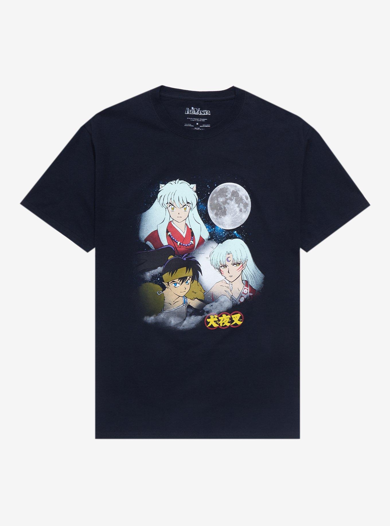 InuYasha Moon Group Boyfriend Fit Girls T-Shirt, MULTI, hi-res