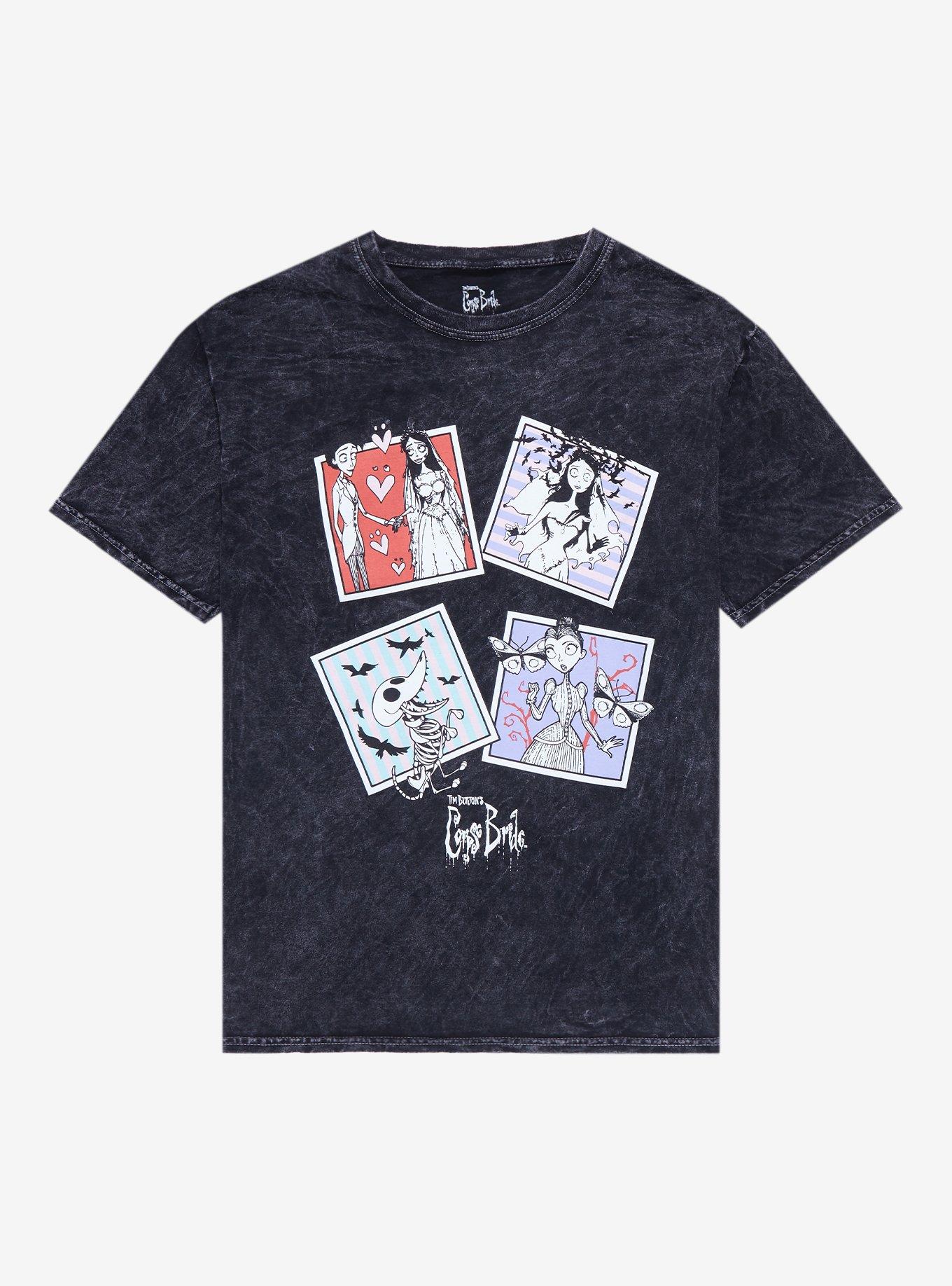 Corpse Bride Instant Photo Boyfriend Fit Girls T-Shirt, MULTI, hi-res