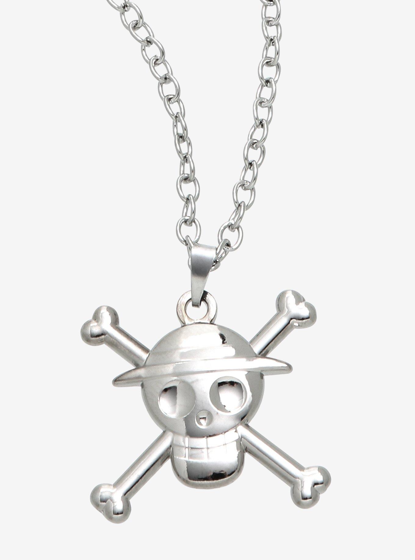 One Piece Luffy Jolly Roger Pendant Necklace | BoxLunch