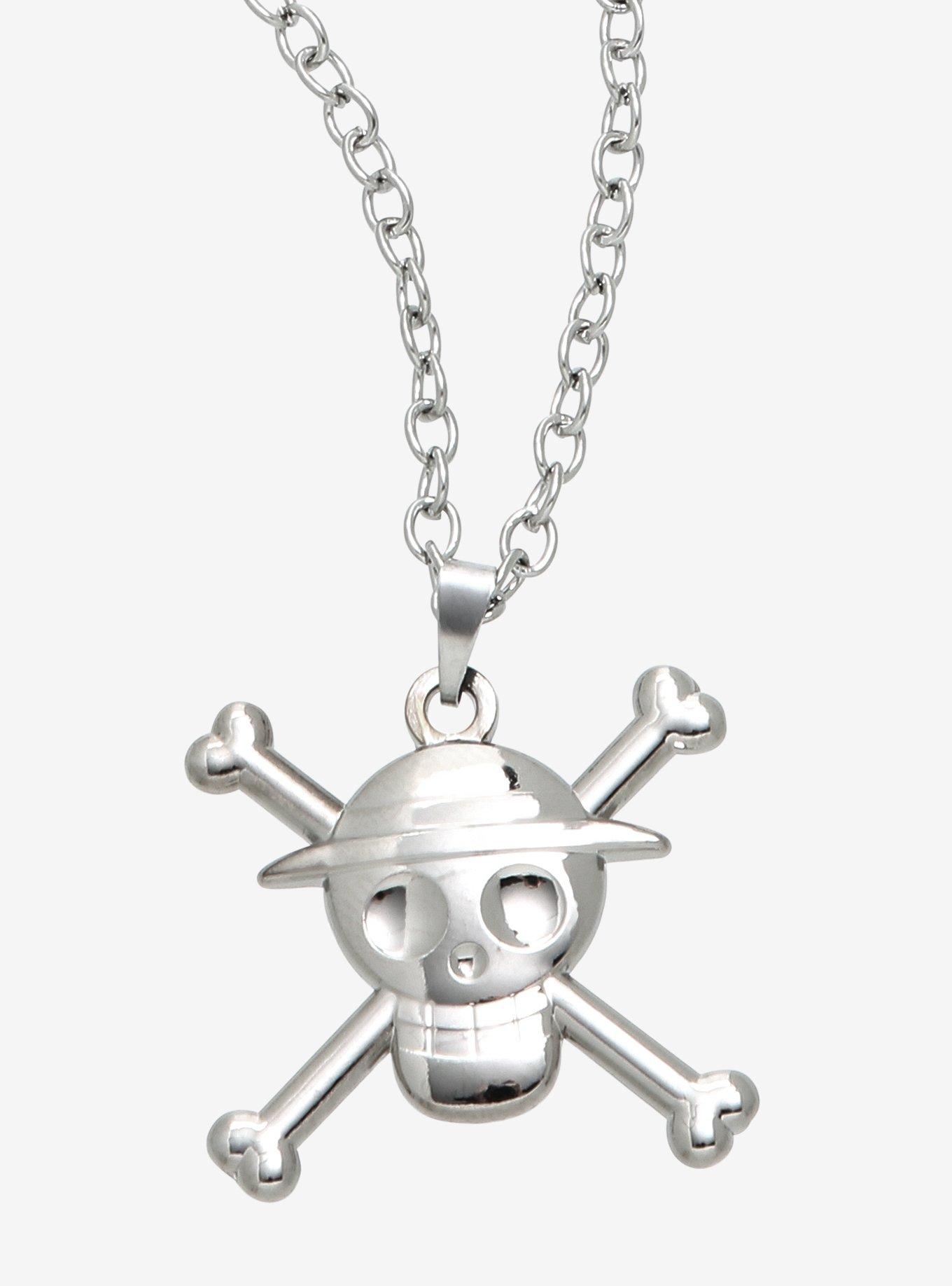 One Piece Luffy Jolly Roger Pendant Necklace