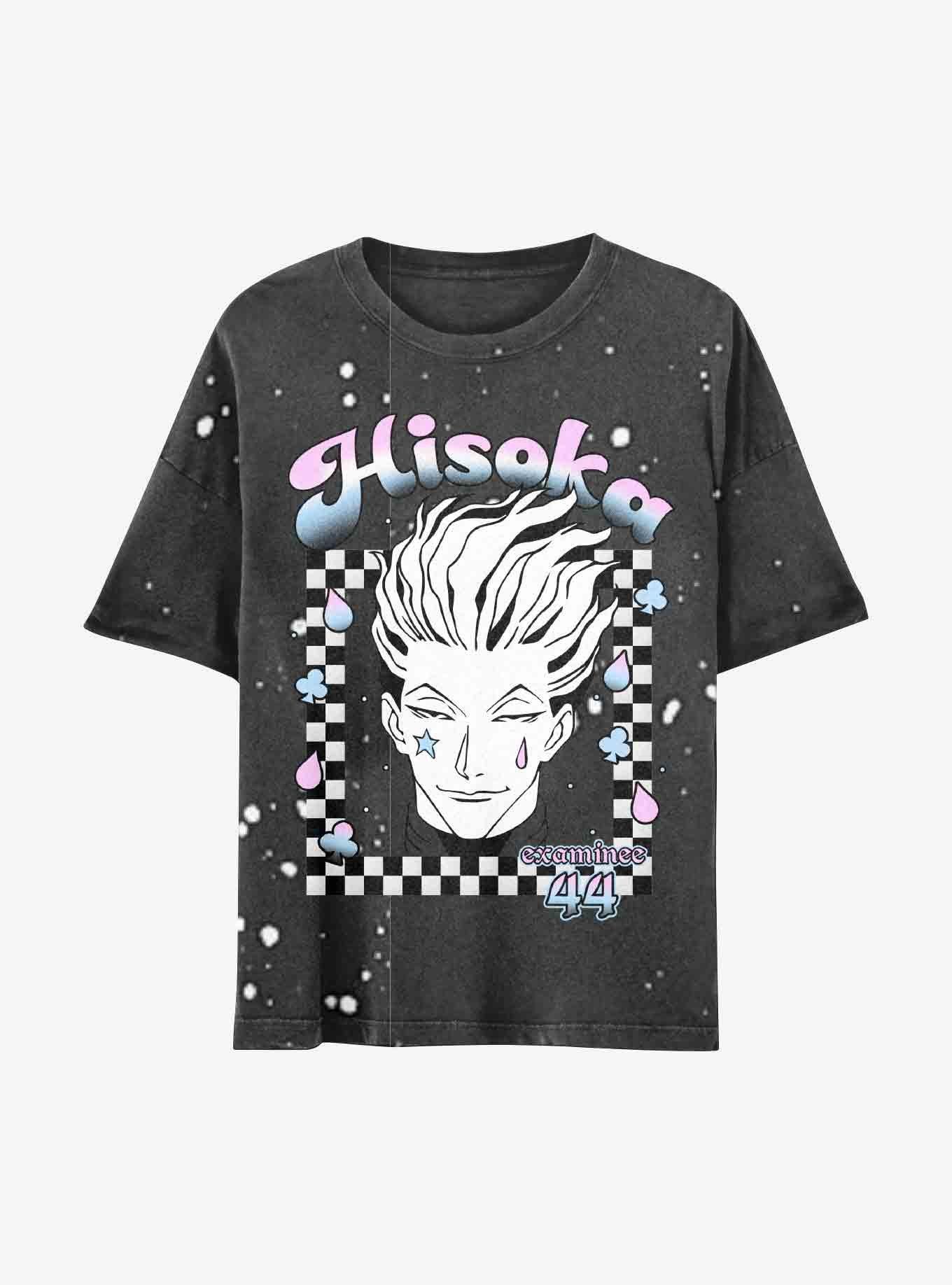 Hunter X Hunter Hisoka Acid Wash Boyfriend Fit Girls T-Shirt | Hot 