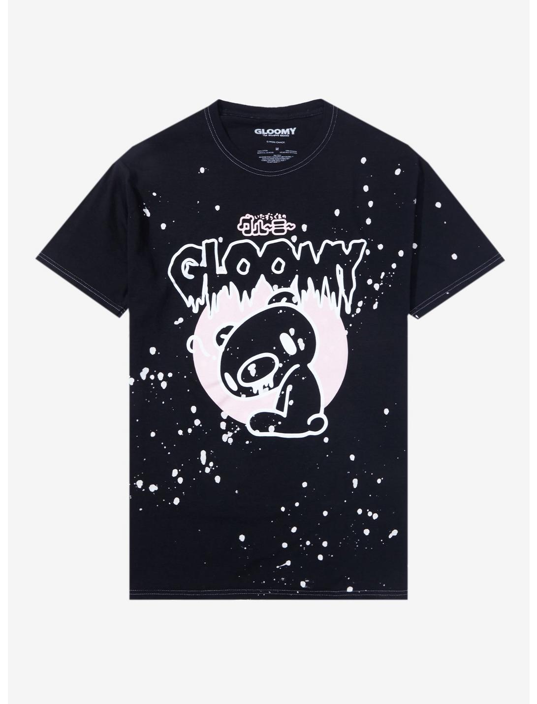 Gloomy Bear Acid Wash Boyfriend Fit Girls T-Shirt, MULTI, hi-res