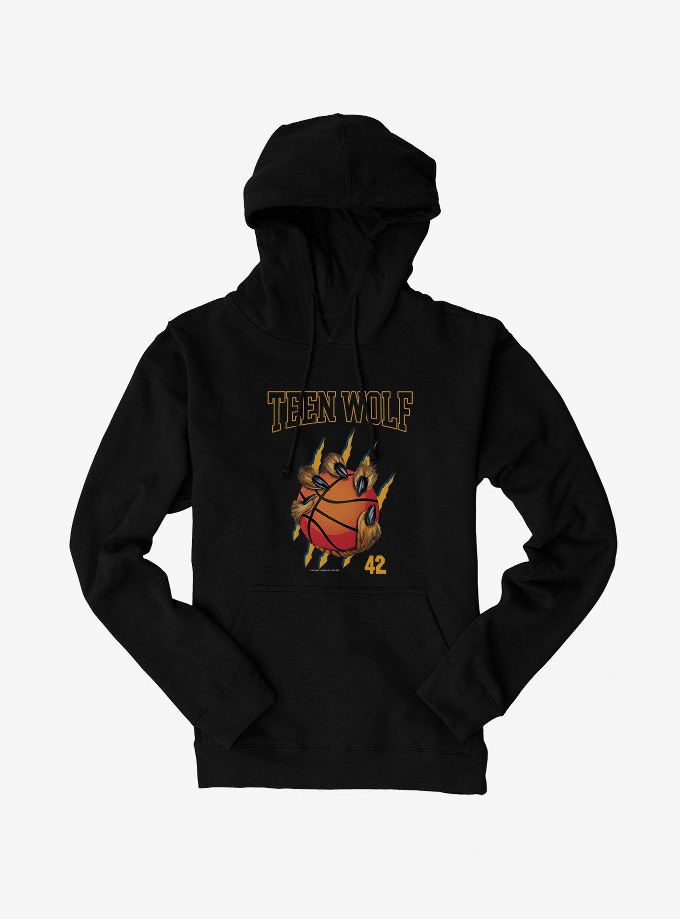 Teen Wolf Werewolf Basketball Grip Hoodie, BLACK, hi-res