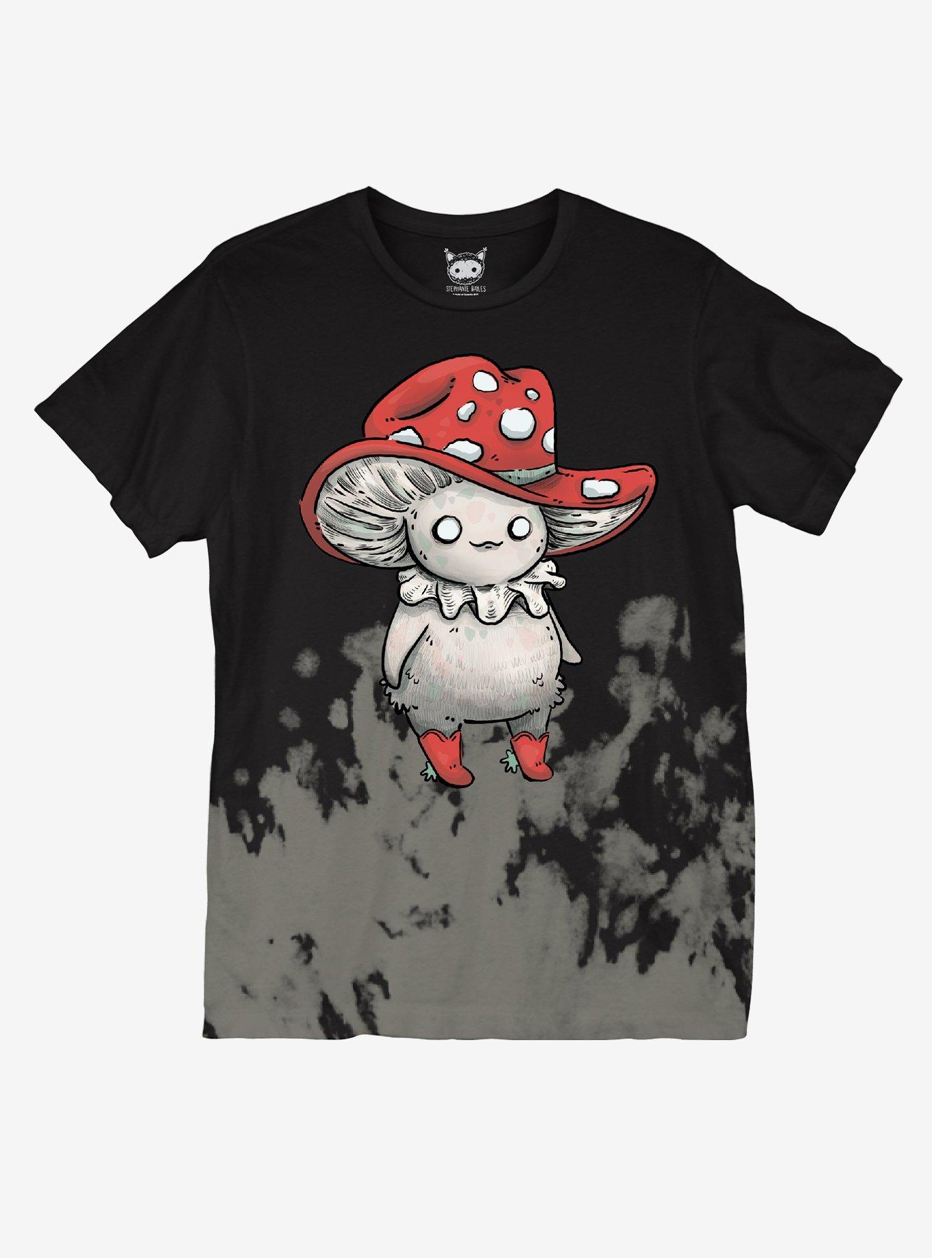 Mushroom Cowboy Acid Wash T-Shirt By Guild Of Calamity, MULTI, hi-res