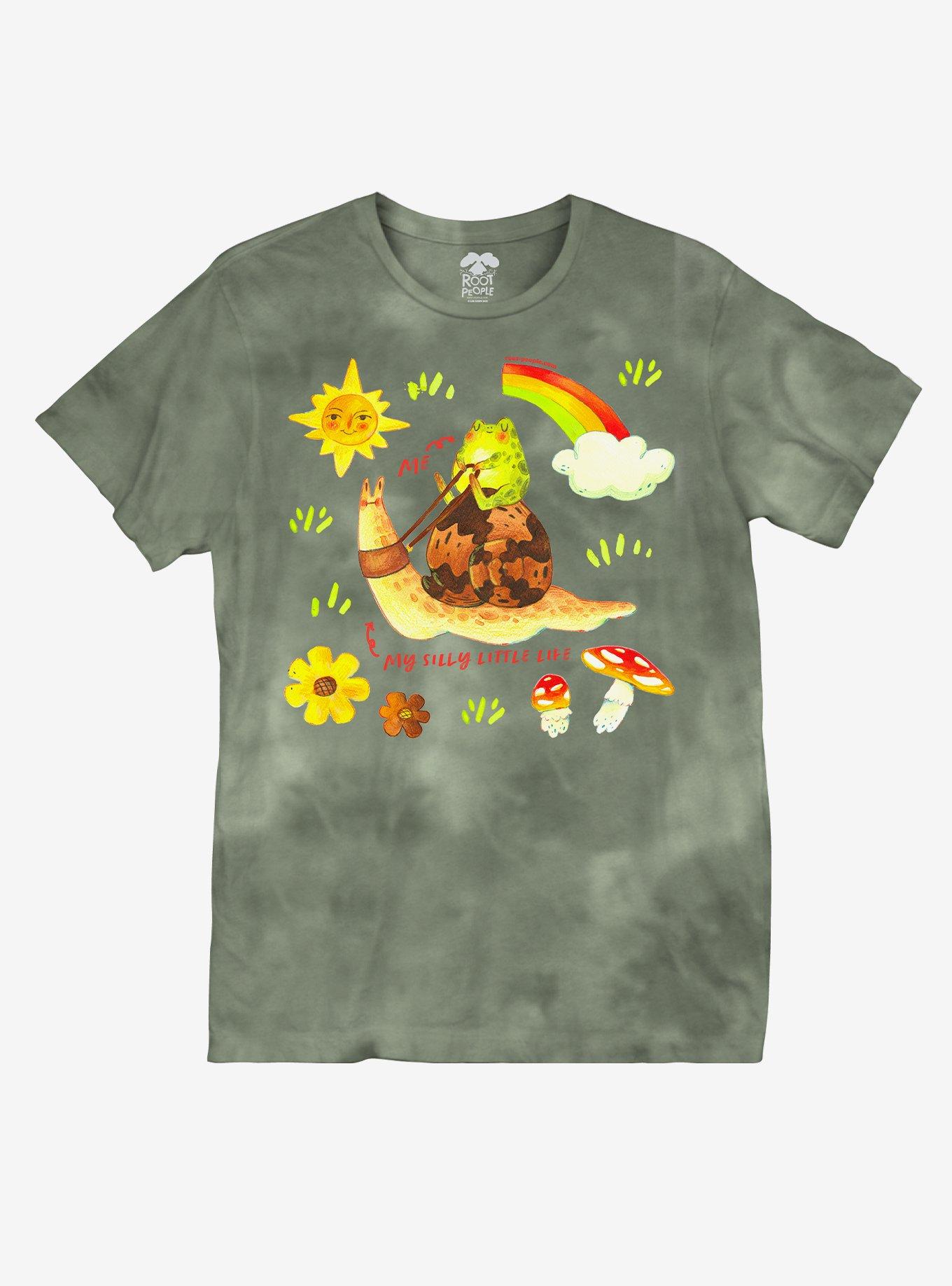 Frog Snail Green Wash T-Shirt By Root People, MULTI, hi-res