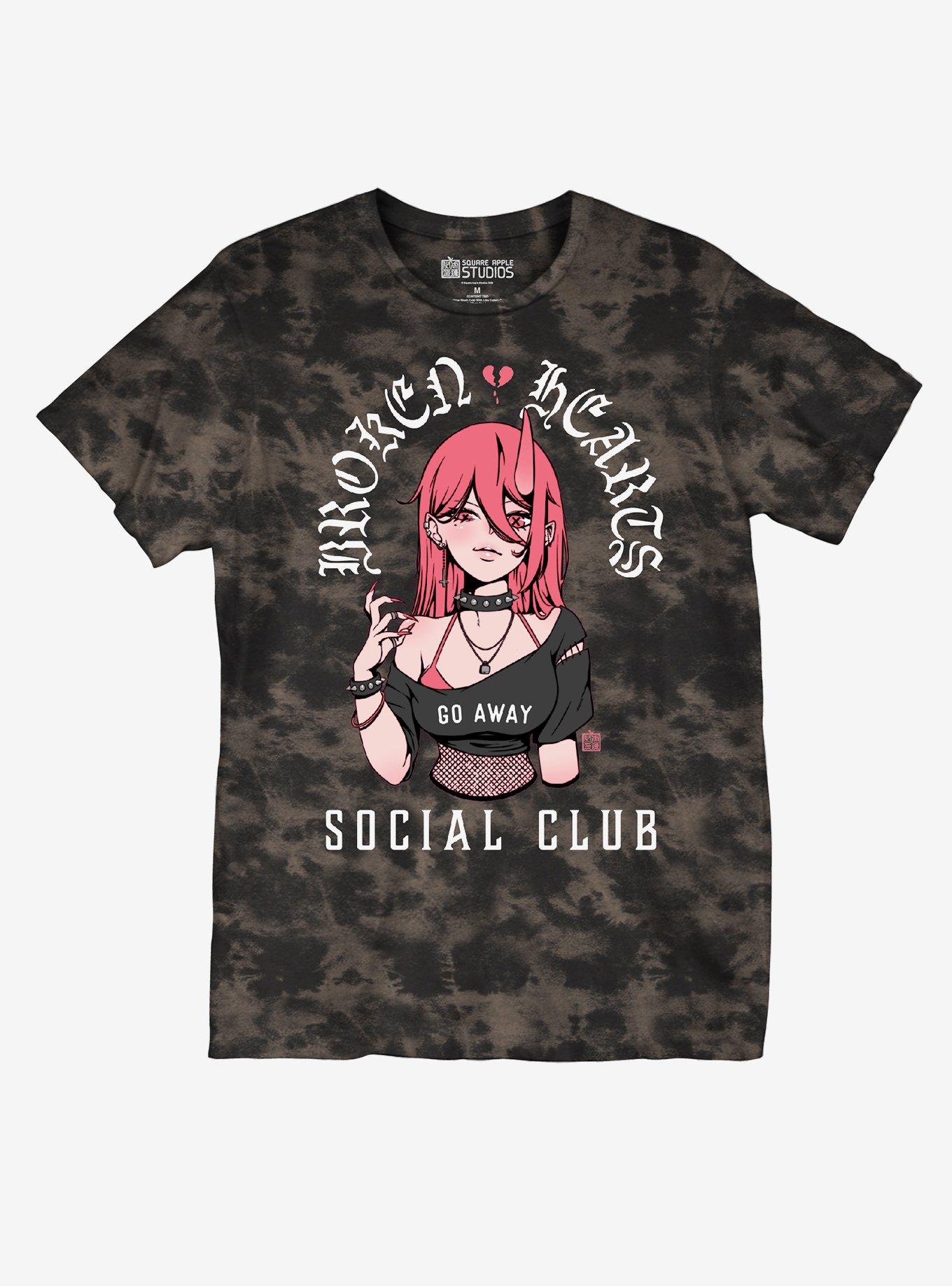 Broken Hearts Social Club T-Shirt By Square Apple Studios, MULTI, hi-res