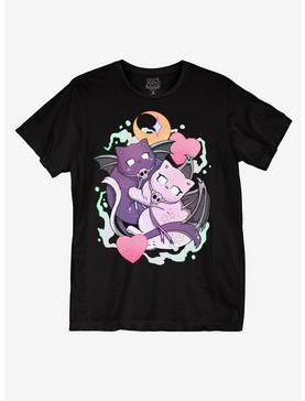 Celestial Bat Cats T-Shirt By Toon Lord, , hi-res
