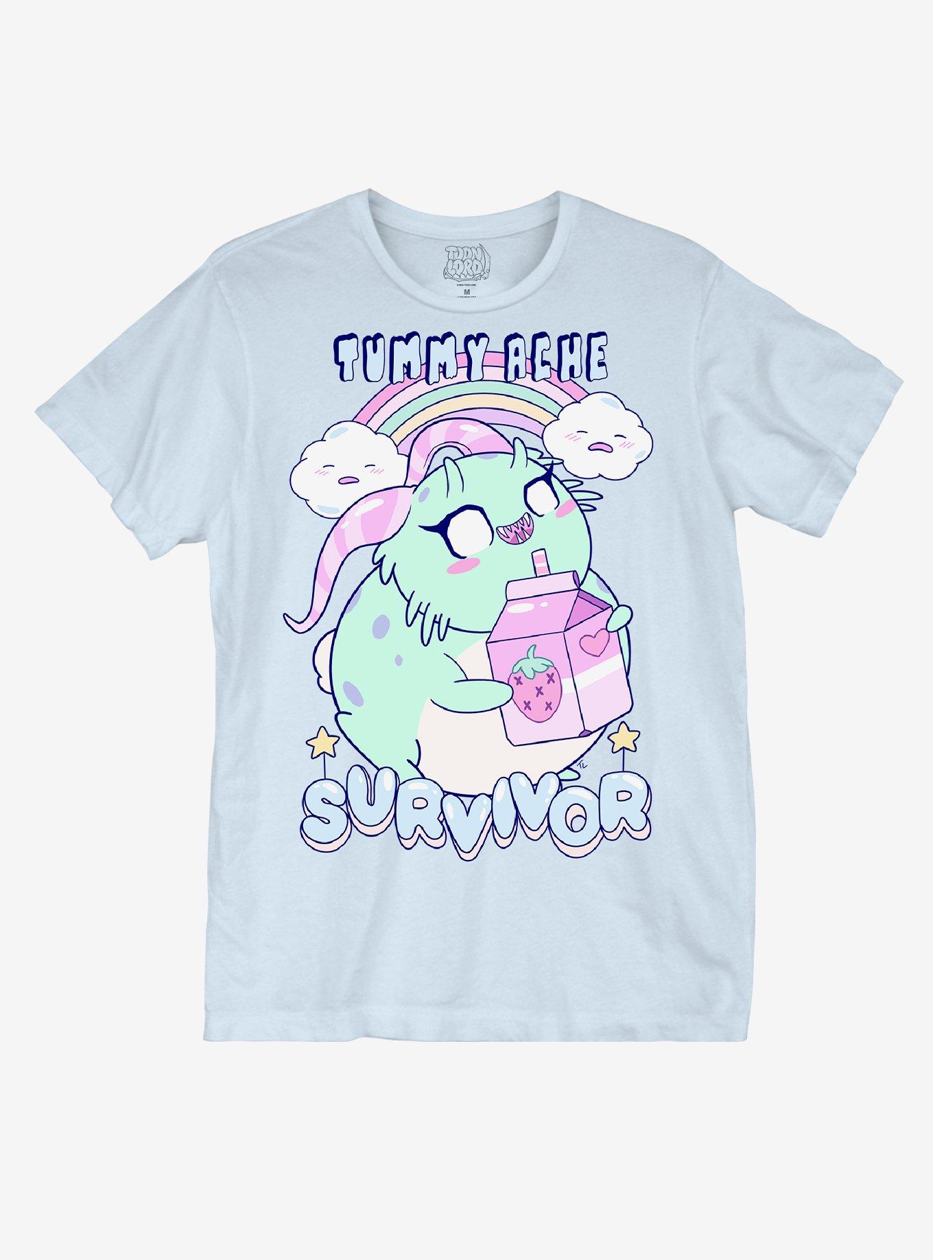 Pastel Creature Tummy Ache T-Shirt By Toon Lord, MULTI, hi-res