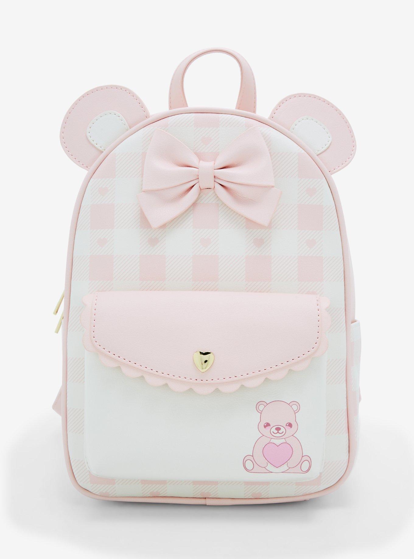 Pink gingham backpack online