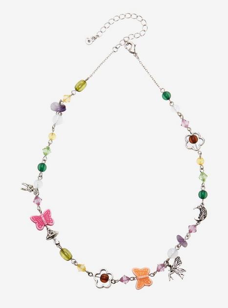 Fairy Butterfly Tooth Charm Necklace | Hot Topic