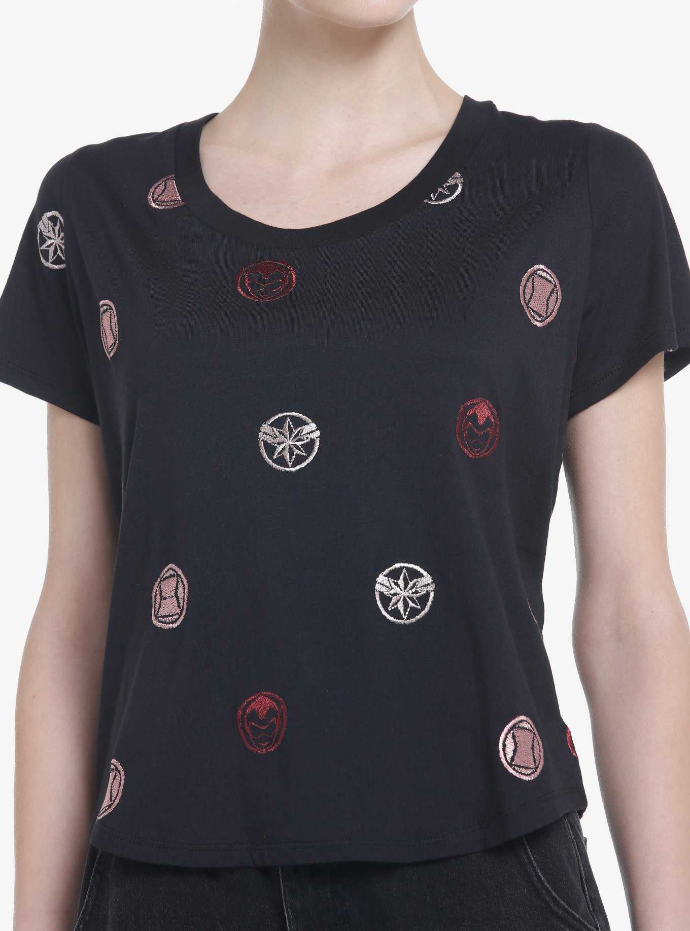 Her Universe Marvel Avengers Icons Scoop Neck T-Shirt, , hi-res