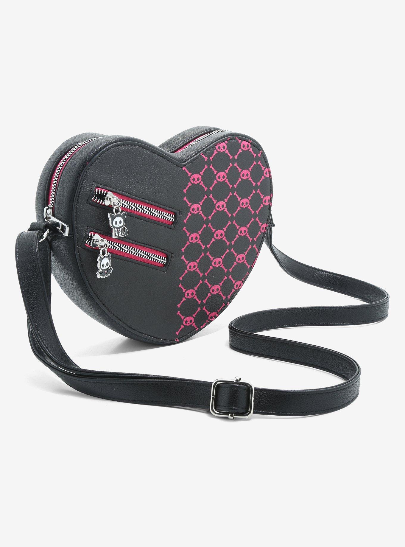 Skelanimals Split Heart Crossbody Bag, , hi-res