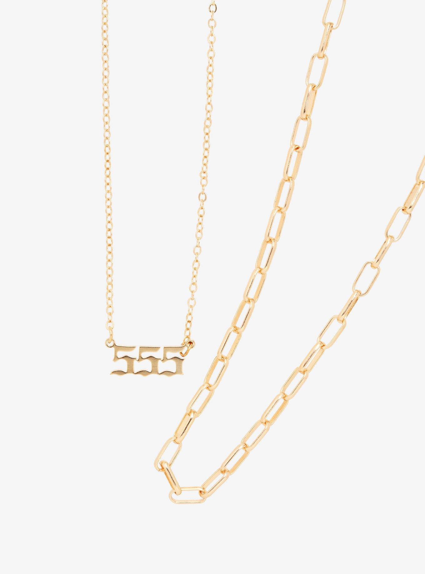 Angel Number 555 Necklace Set, , hi-res