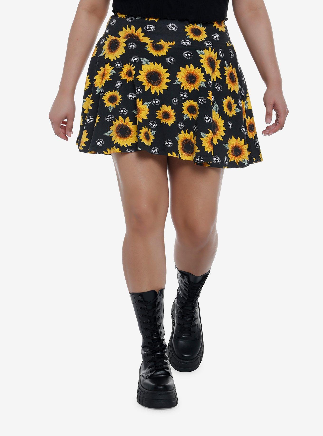 Studio Ghibli My Neighbor Totoro Soot Sprites Sunflower Skort Plus Size, MULTI, hi-res