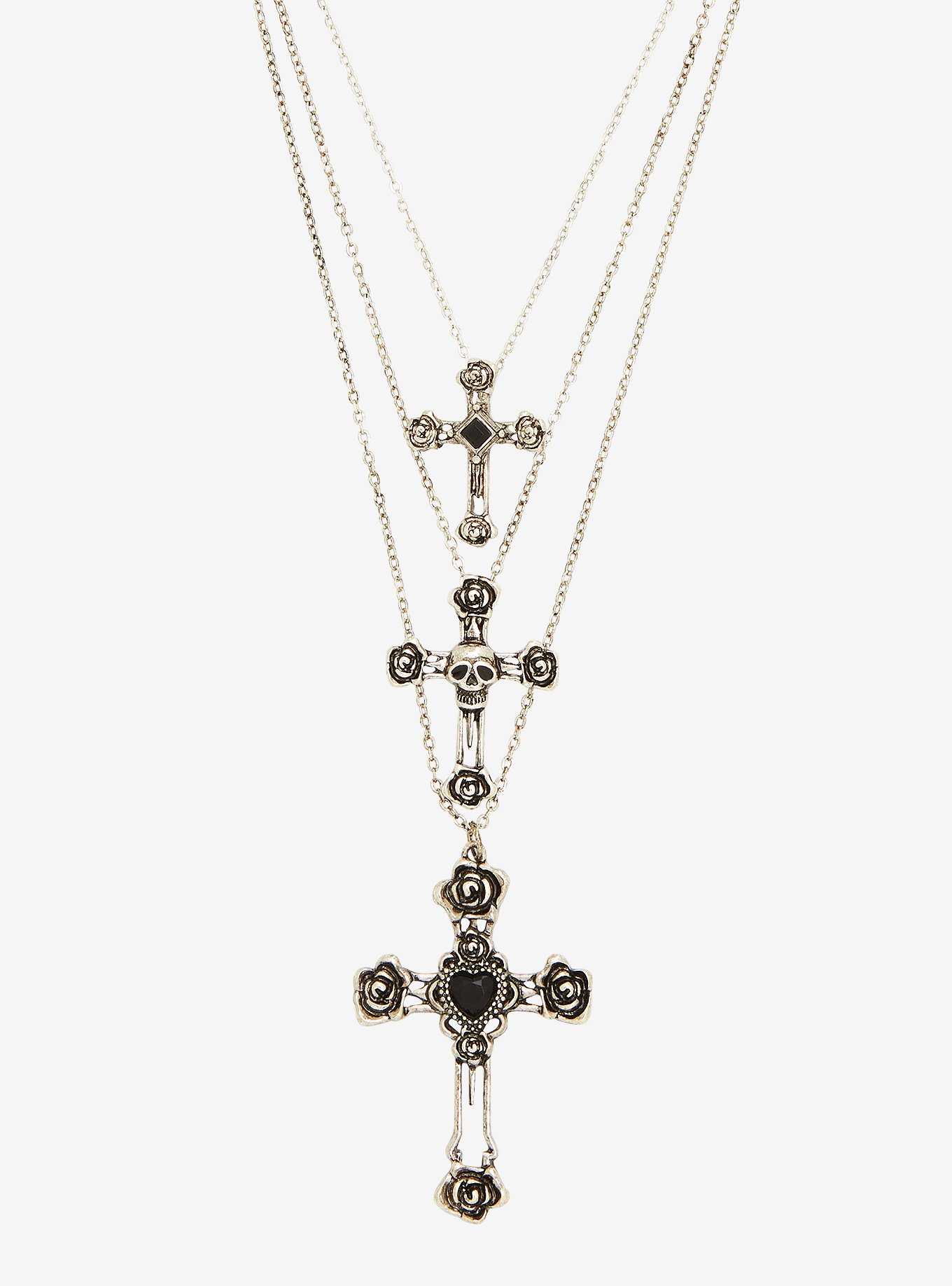 Thorn & Fable Crosses Necklace Set, , hi-res