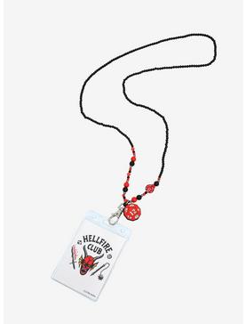 Stranger Things Hellfire Club Beaded Lanyard - BoxLunch Exclusive, , hi-res