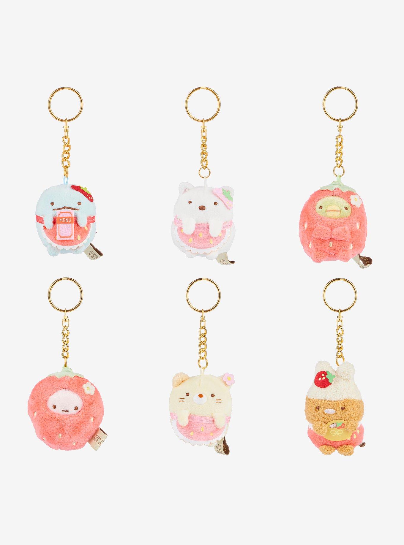 Sumikkogurashi Strawberry Animals Blind Box Plush Keychain, , hi-res