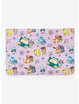 Loungefly Pokémon Floral Teacups Allover Print Cardholder - BoxLunch Exclusive, , hi-res