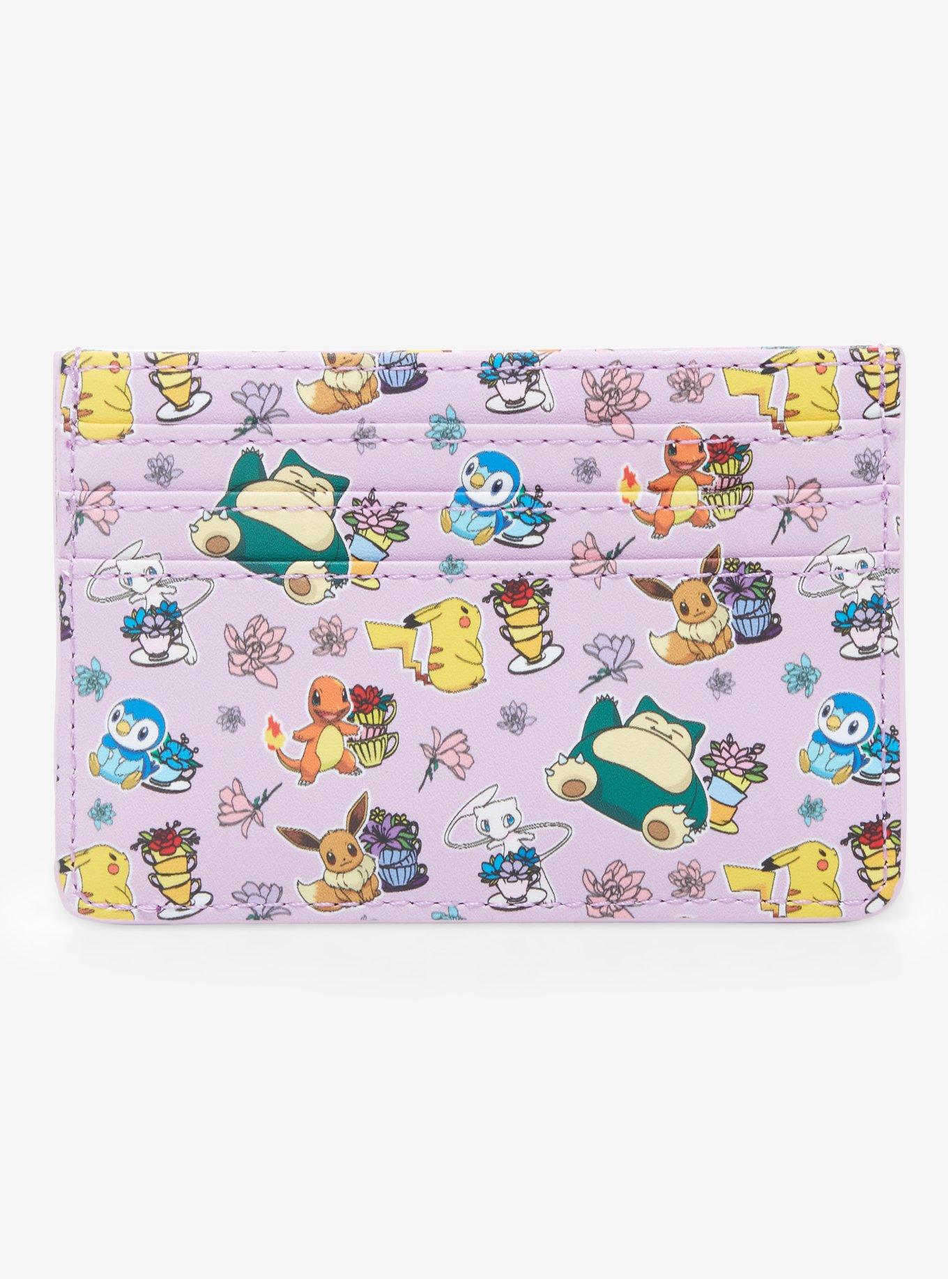 Loungefly Pok&eacute;mon Floral Teacups Allover Print Cardholder - BoxLunch Exclusive, , hi-res