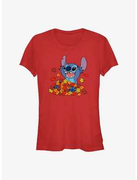 Disney Lilo & Stitch Leaf Pile Girls T-Shirt, , hi-res
