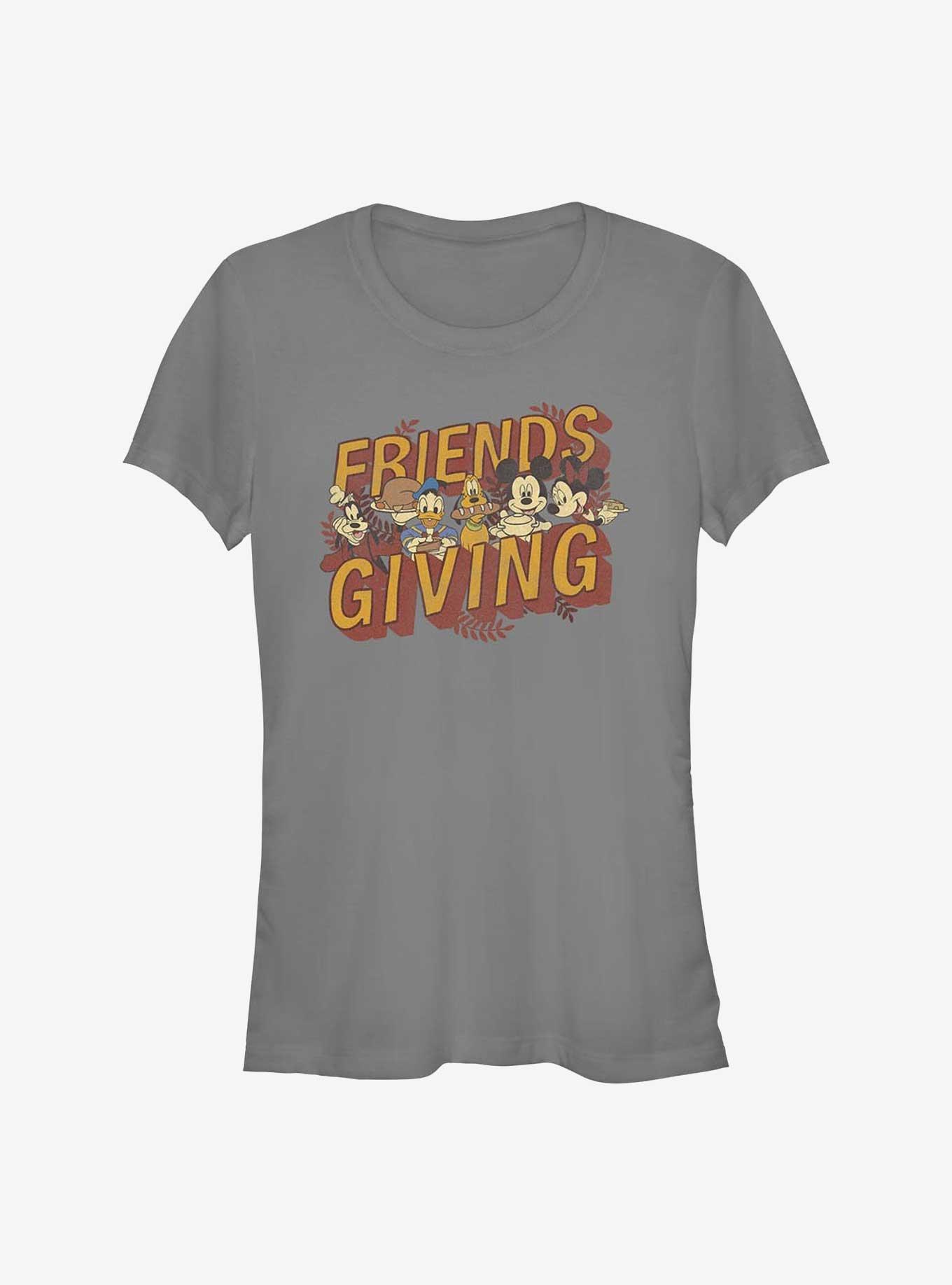 Disney Mickey Mouse Friendsgiving Girls T-Shirt, CHARCOAL, hi-res