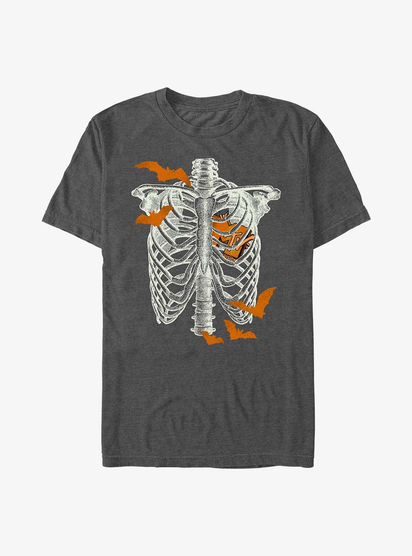 MTV Skeleton Bats T-Shirt, CHAR HTR, hi-res