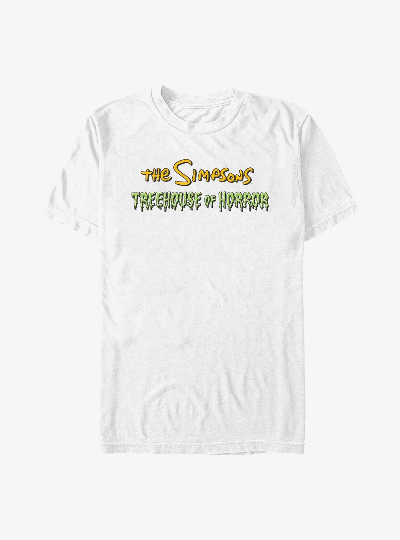 The Simpsons Treehouse of Horror Logo T-Shirt, WHITE, hi-res