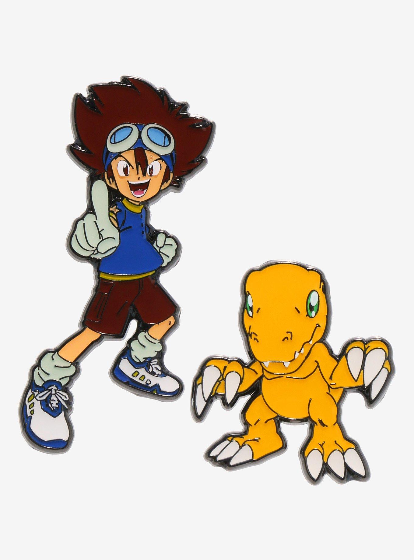 Digimon Tai & Agumon Enamel Pin Set , , hi-res